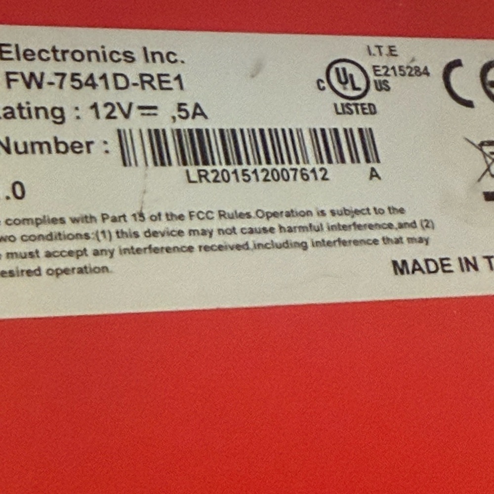 Red Wired Router - Picture 8 of 9
